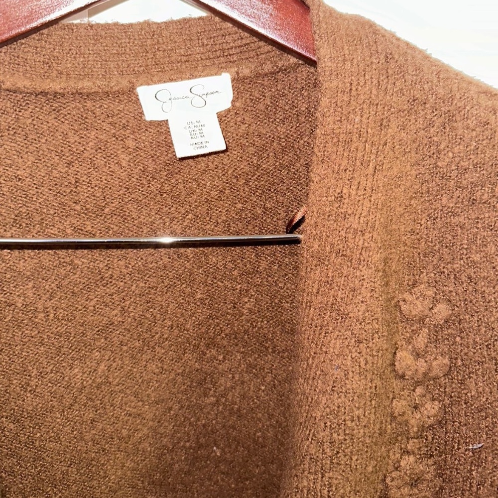 Jessica Simpson trendy Cardigan with flower details